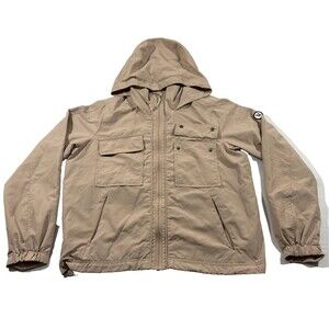 Vuori Military Jacket Womens Pocket Dogwood Zip Lightweight Hooded VW521 Sz M